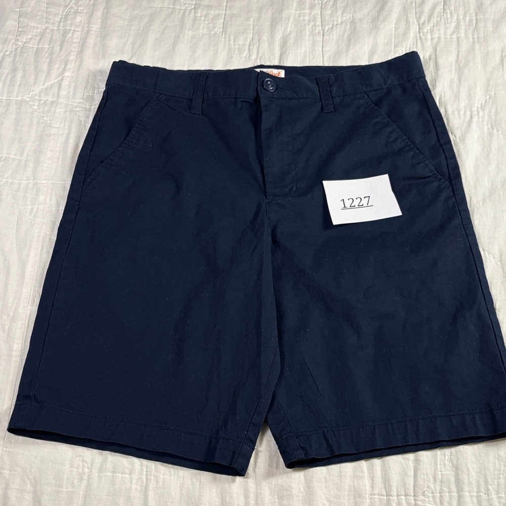 Cat & Jack Boys Navy Blue School Uniform‎ Chino Shorts Size 16 Adjustable Waist - Picture 9 of 9